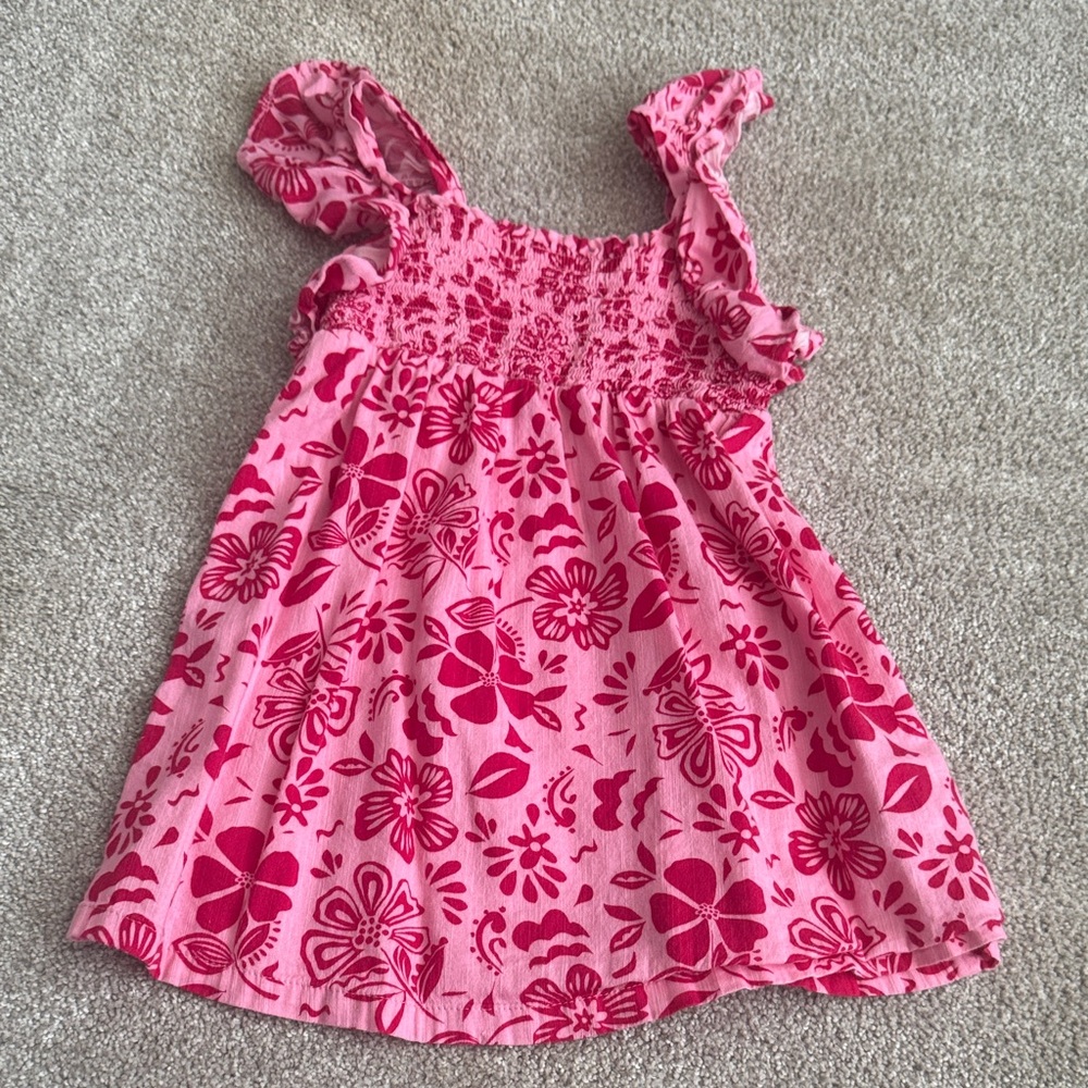 Old Navy Pink Floral Kids Casual Dress